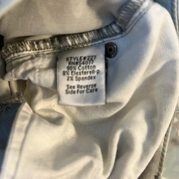 Cabi # 227 Women Size 6 Green Palm Leaf Paradise Crop Ankle Skinny Jeans, EUC - Picture 7 of 7